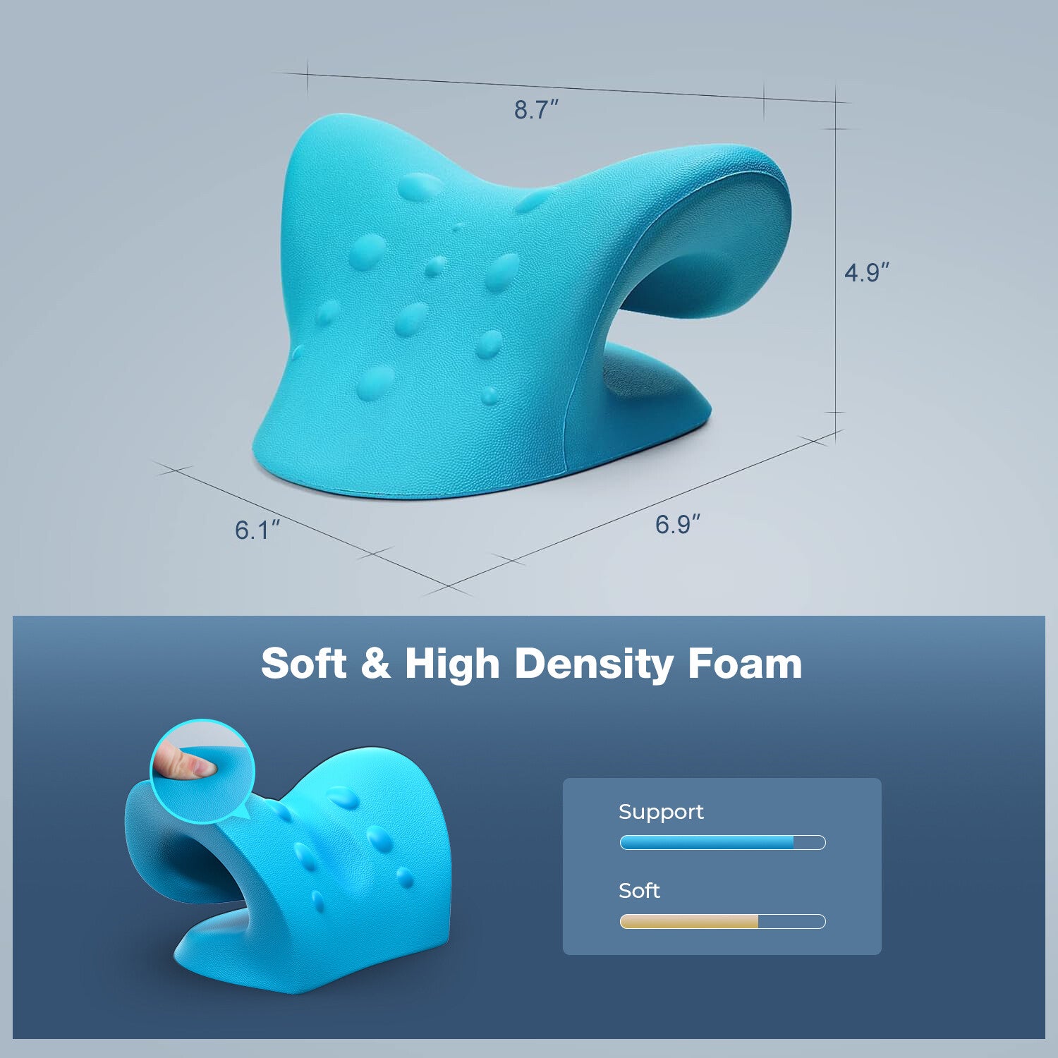 Neck Cloud Cervical Neck Stretcher Pillow Traction Device Pain Relief Massage