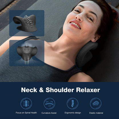 Neck Cloud Cervical Neck Stretcher Pillow Traction Device Pain Relief Massage