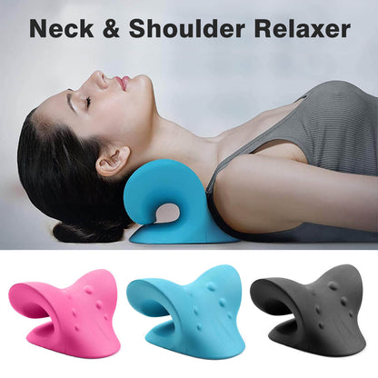 Neck Cloud Cervical Neck Stretcher Pillow Traction Device Pain Relief Massage