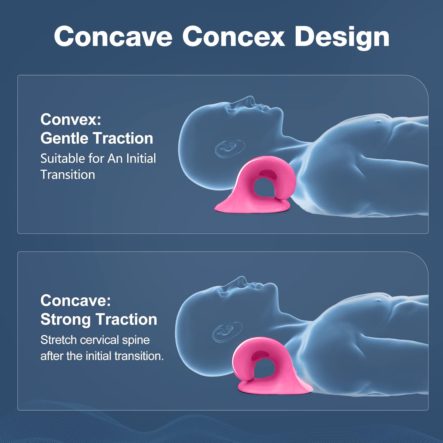 Neck Cloud Cervical Neck Stretcher Pillow Traction Device Pain Relief Massage