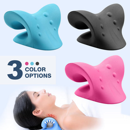Neck Cloud Cervical Neck Stretcher Pillow Traction Device Pain Relief Massage