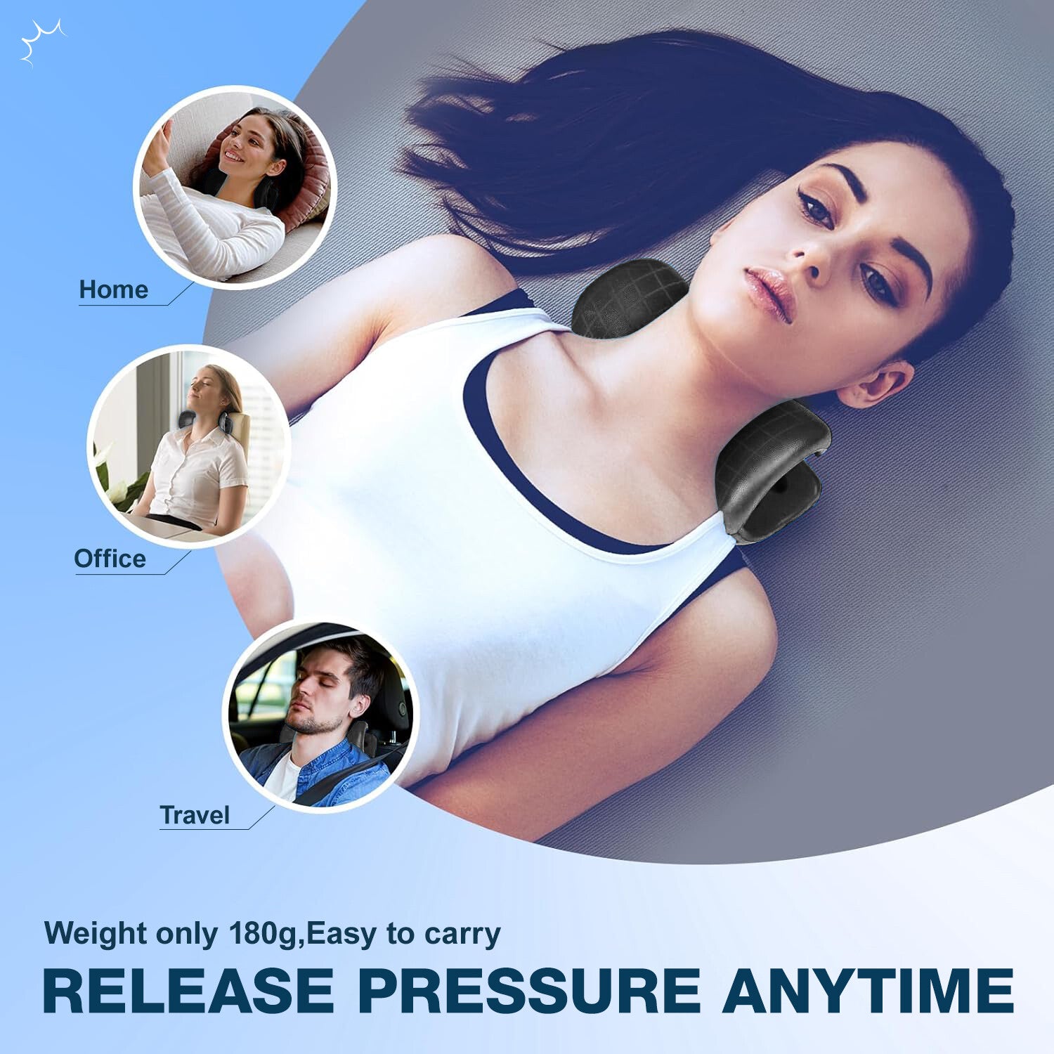 Neck Cloud Cervical Neck Stretcher Pillow Traction Device Pain Relief Massage